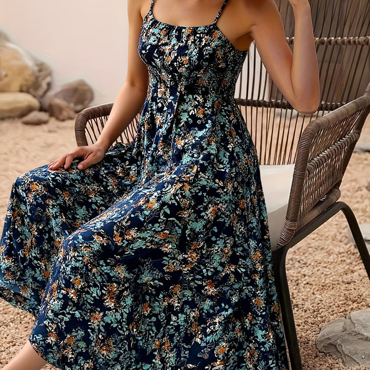 Roxie | Bohemian Floral Midi Dress