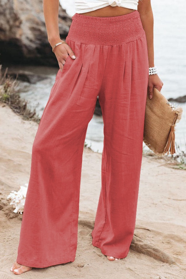 Nova | High Waist Wide Leg Trousers