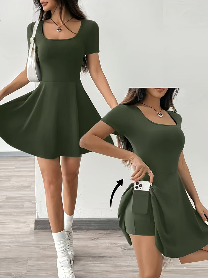 Bonnie | Square Neck Everyday Dress