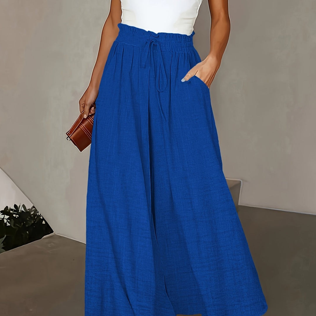 Kayla | Drawstring Wide Leg Pants