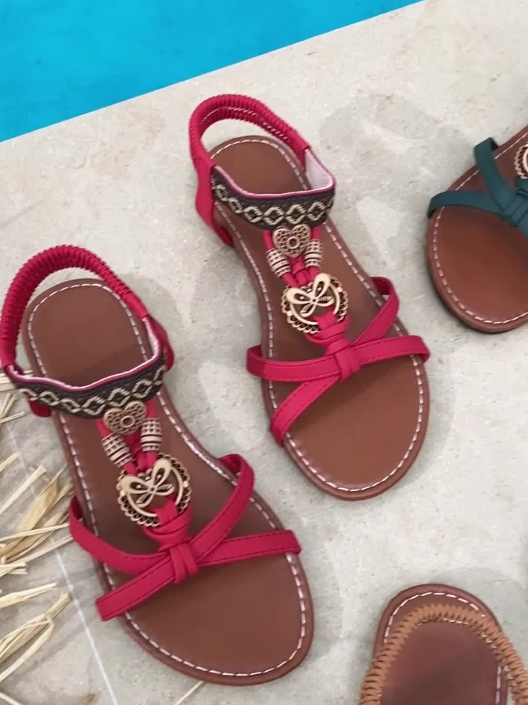 Sara | Bohemian Flat Summer Sandals