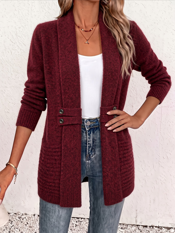 Monica | Shawl Collar Belted Cardigan