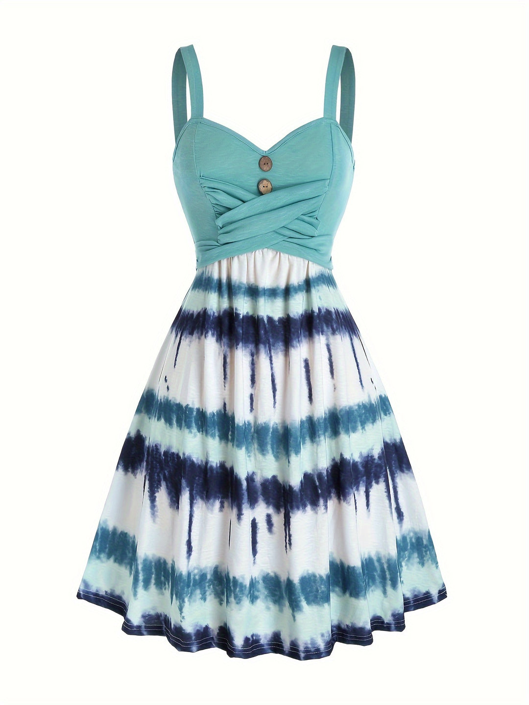 Kendra | Tie Dye Button Front Dress