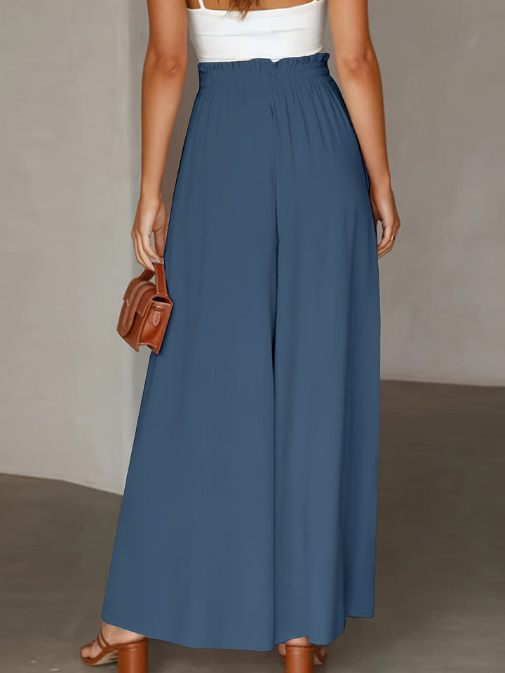 Riley | High Waist Drawstring Wide Leg Pants