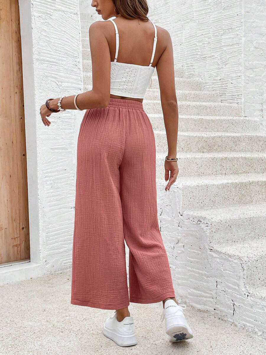 Riley | Cotton Wide Leg Pants