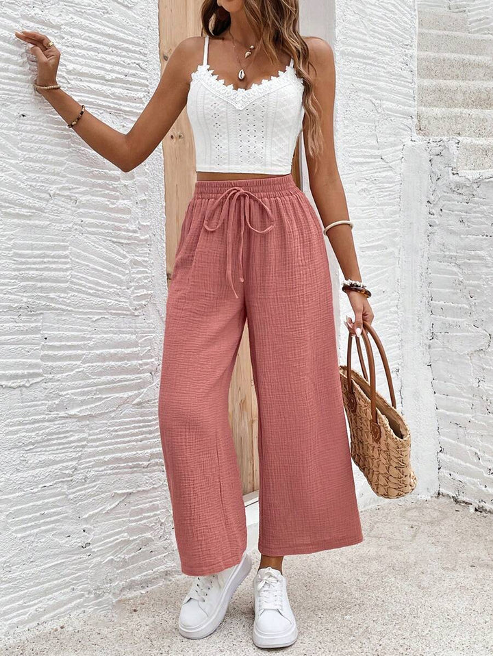 Riley | Cotton Wide Leg Pants