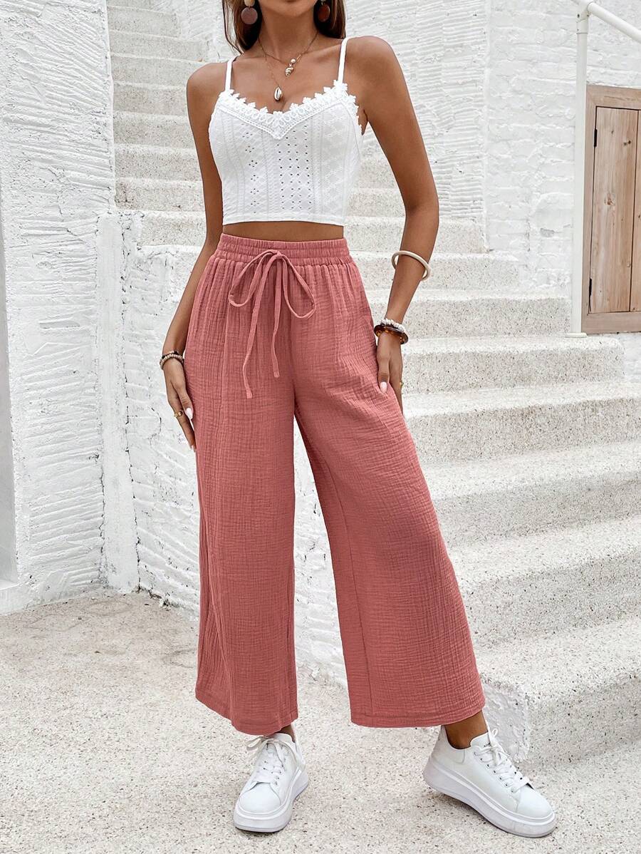 Riley | Cotton Wide Leg Pants