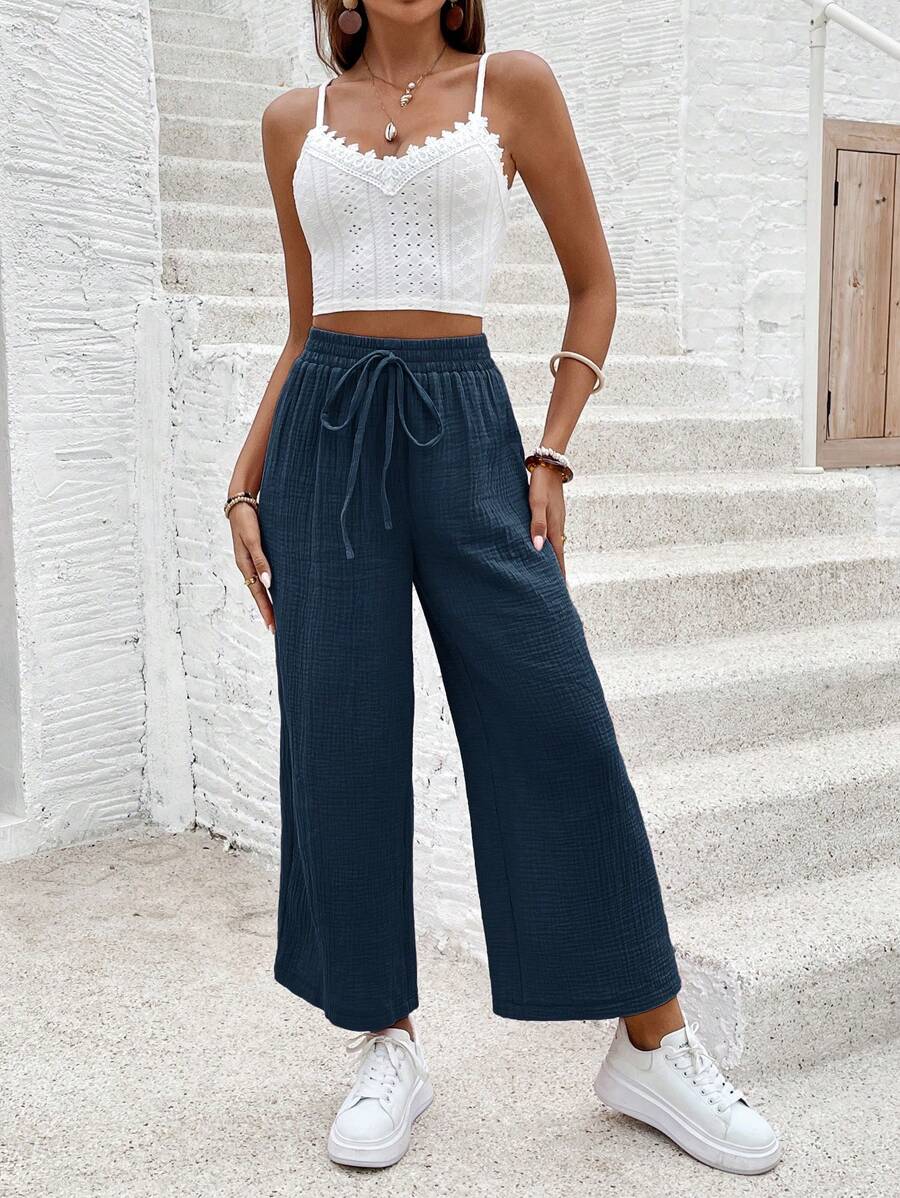 Riley | Cotton Wide Leg Pants