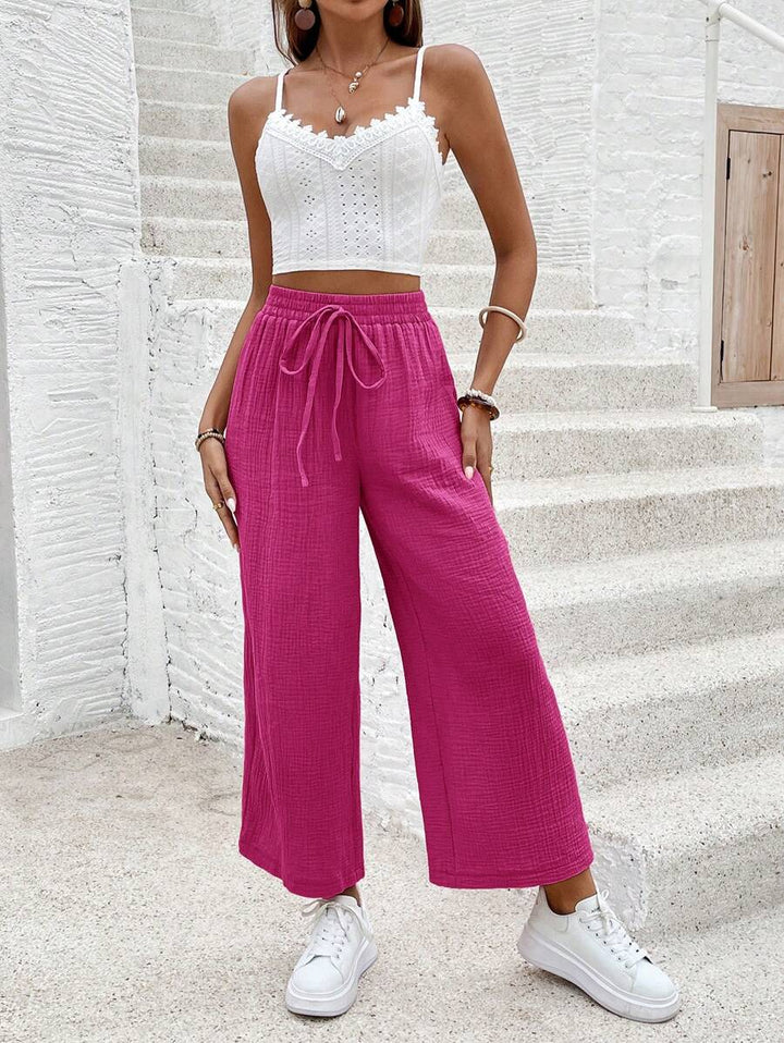 Riley | Cotton Wide Leg Pants