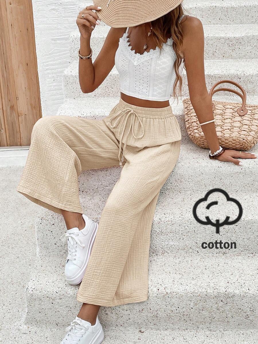 Riley | Cotton Wide Leg Pants