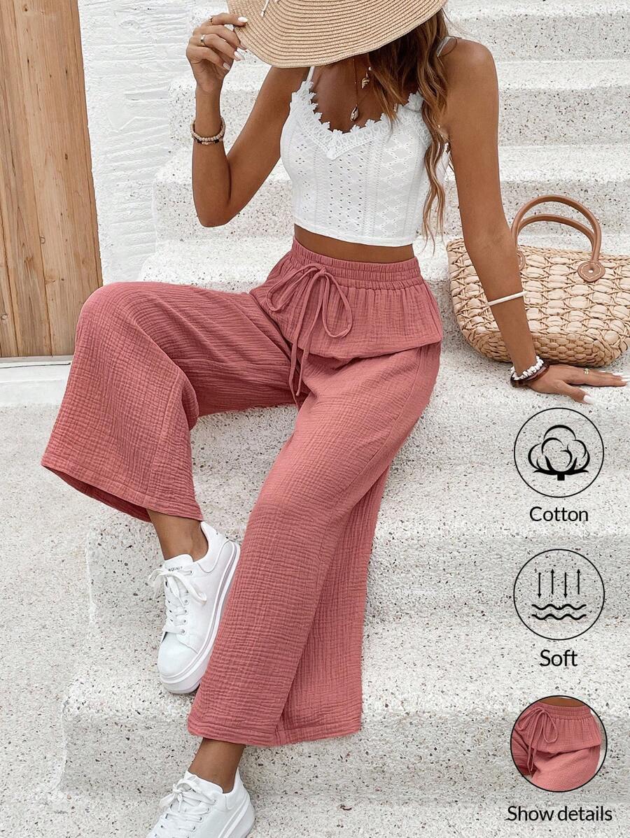 Riley | Cotton Wide Leg Pants