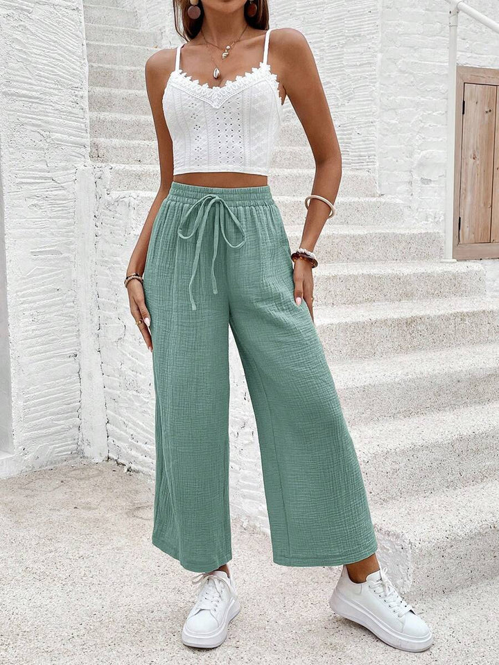 Riley | Cotton Wide Leg Pants