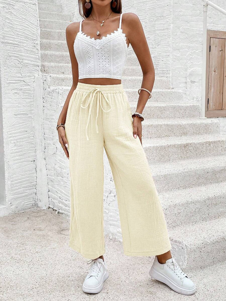 Riley | Cotton Wide Leg Pants
