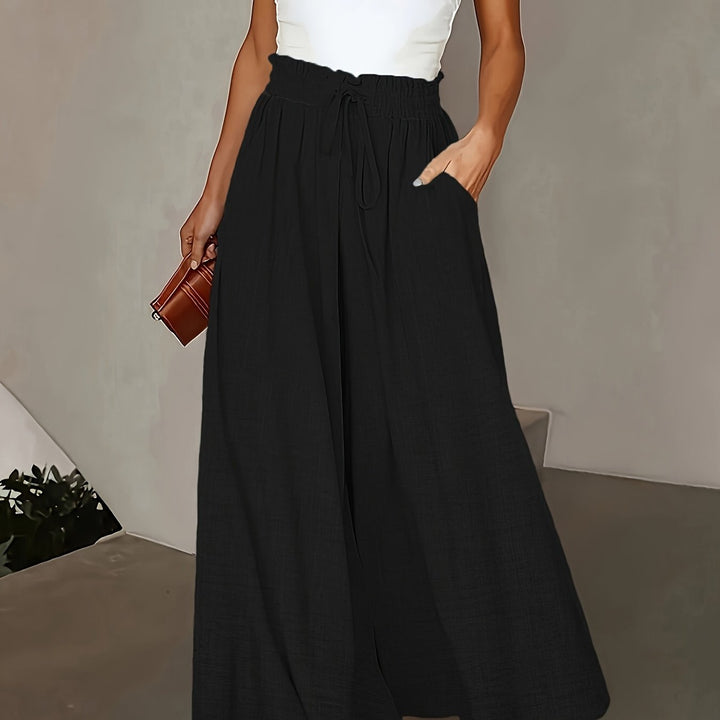 Kayla | Drawstring Wide Leg Pants