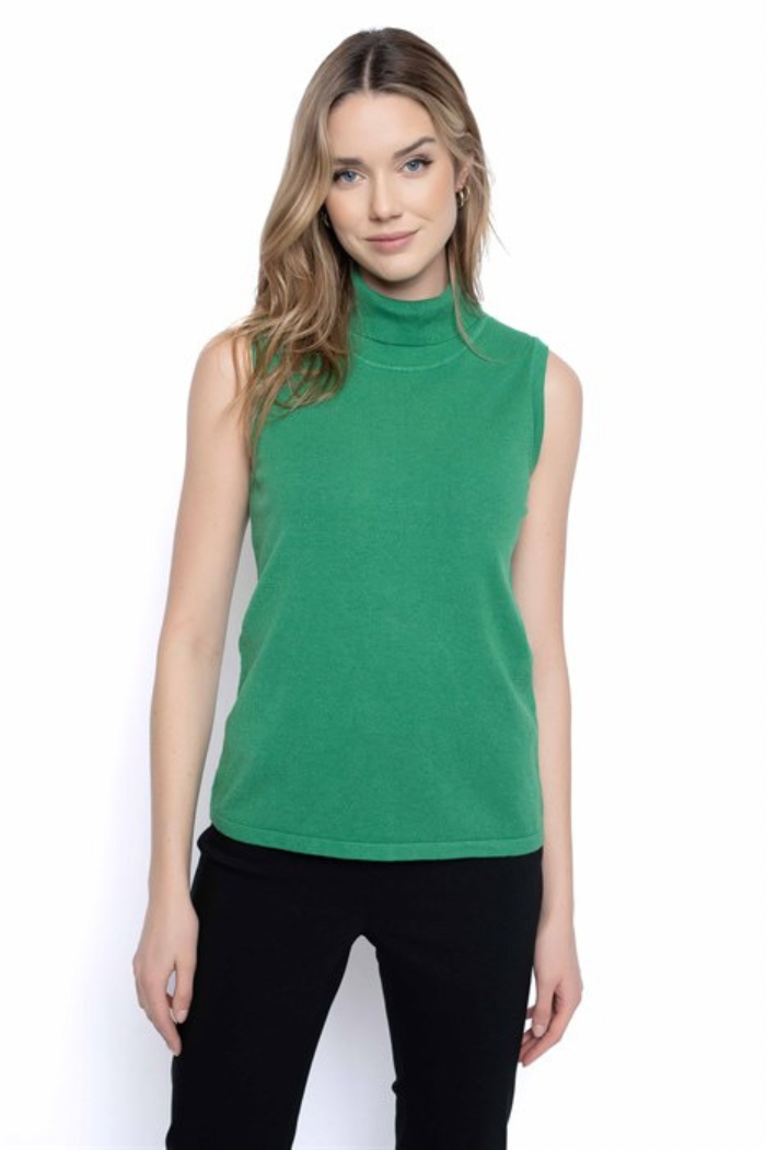 Peyton | Sleeveless Turtleneck Top