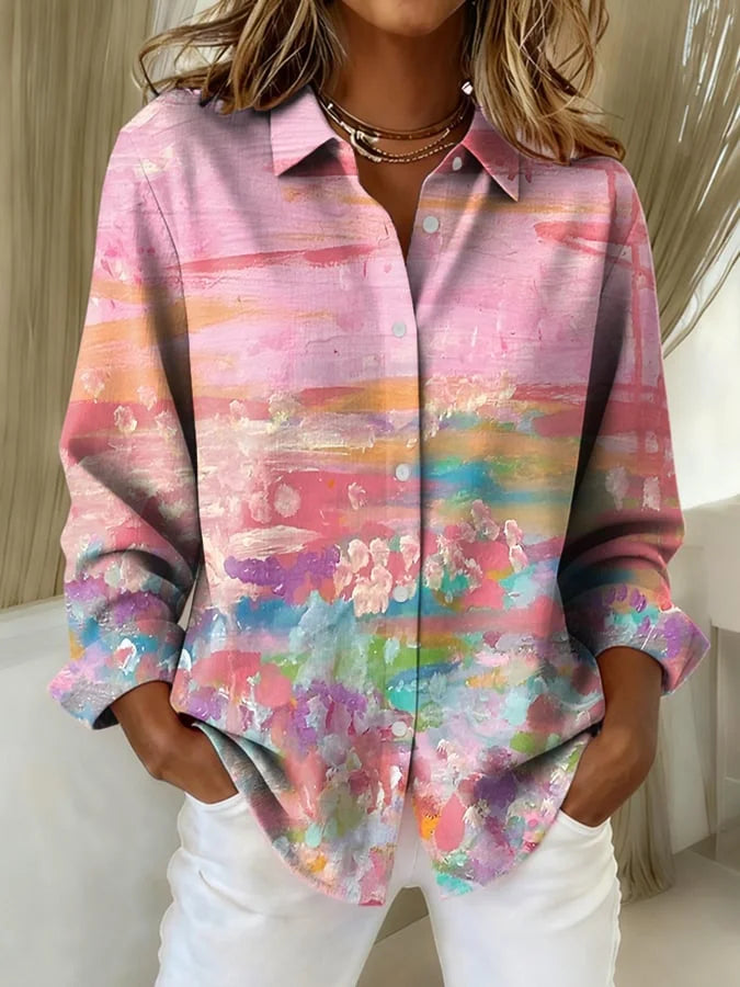 Hattie | Painted Print Shirt