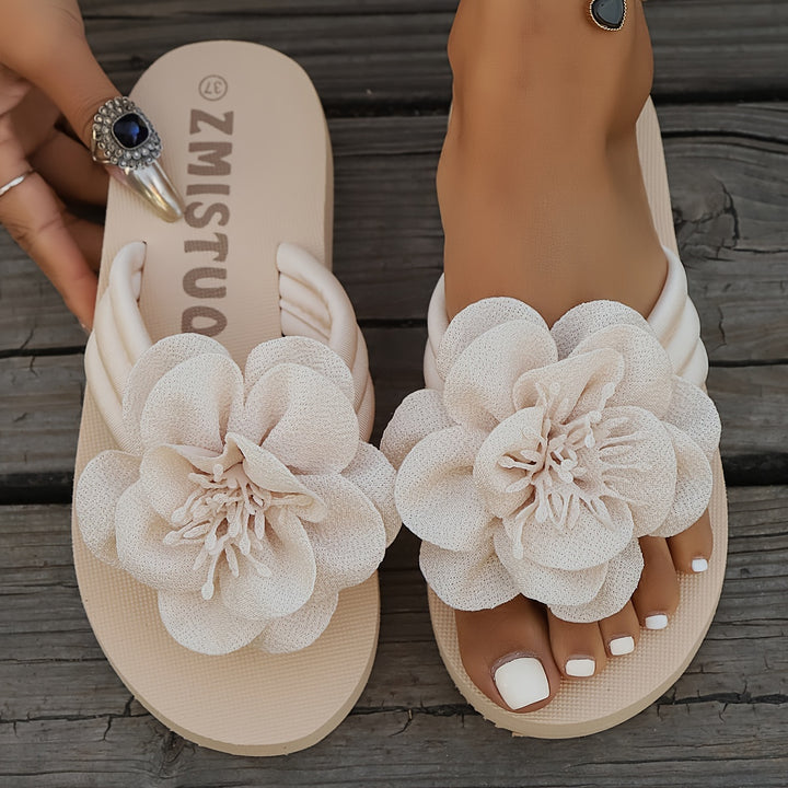 Amber | Floral Slide Sandals