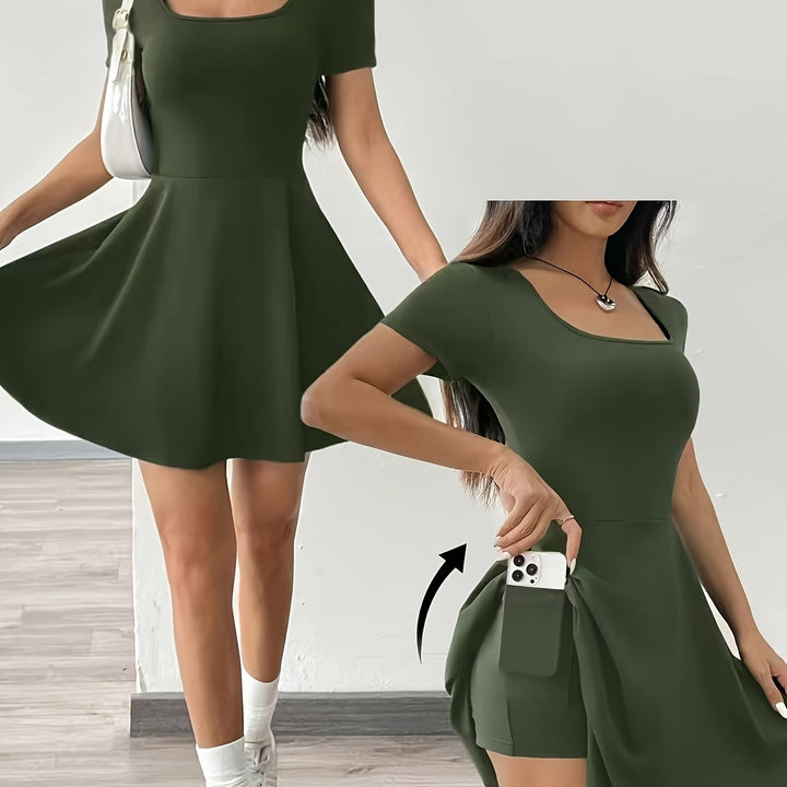 Bonnie | Square Neck Everyday Dress