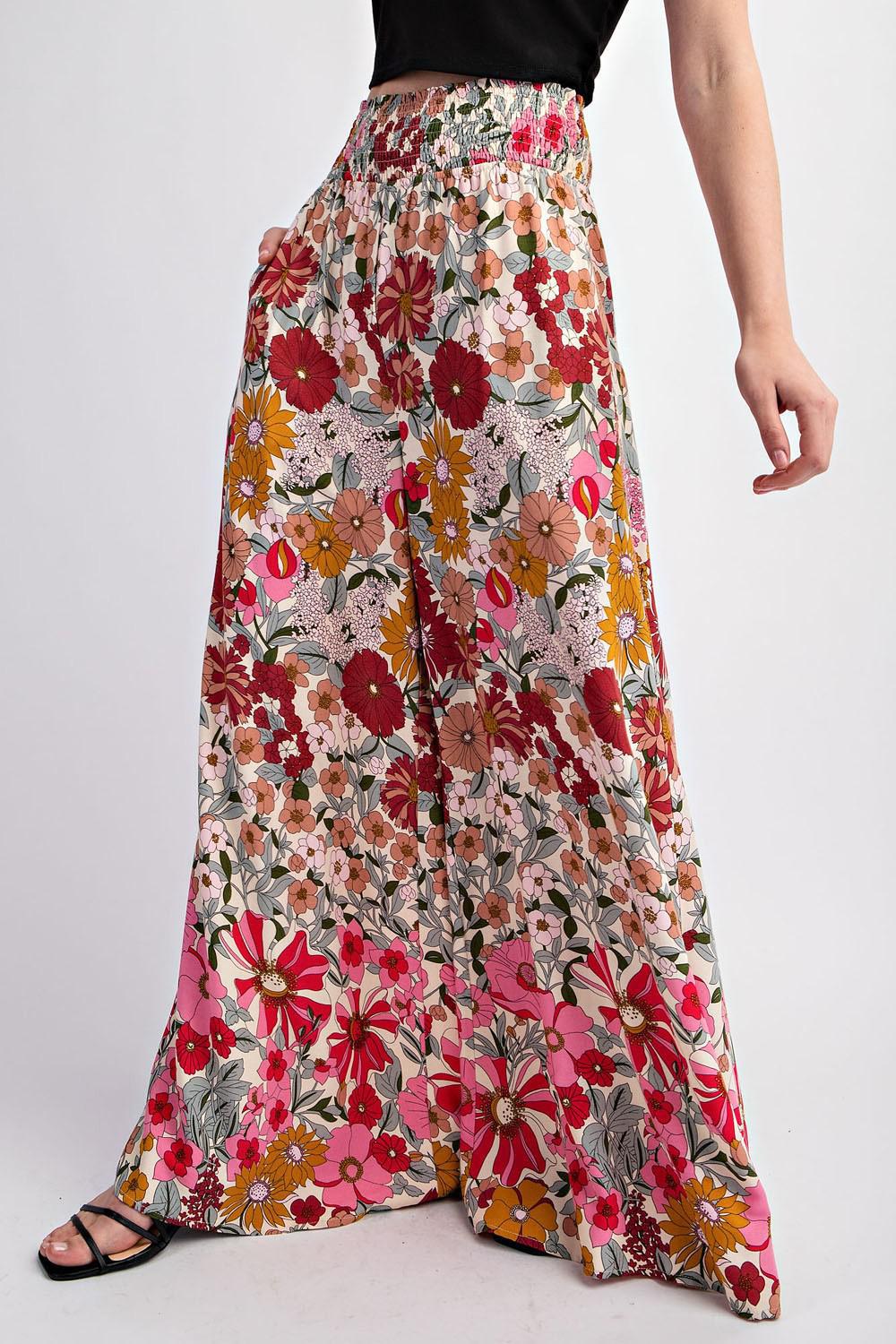 Ruby | Floral Wide Leg Pants