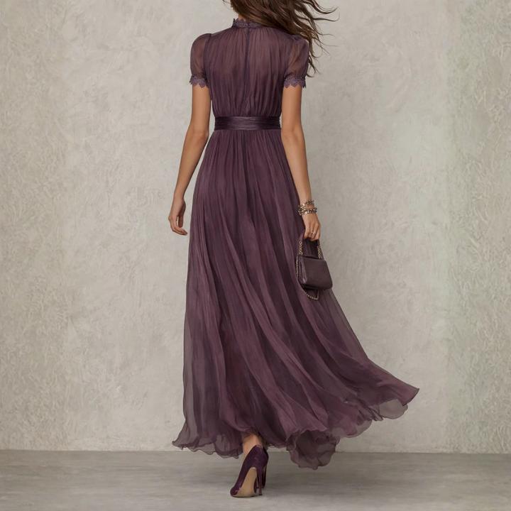 Vaelora Lace Flow Maxi Dress