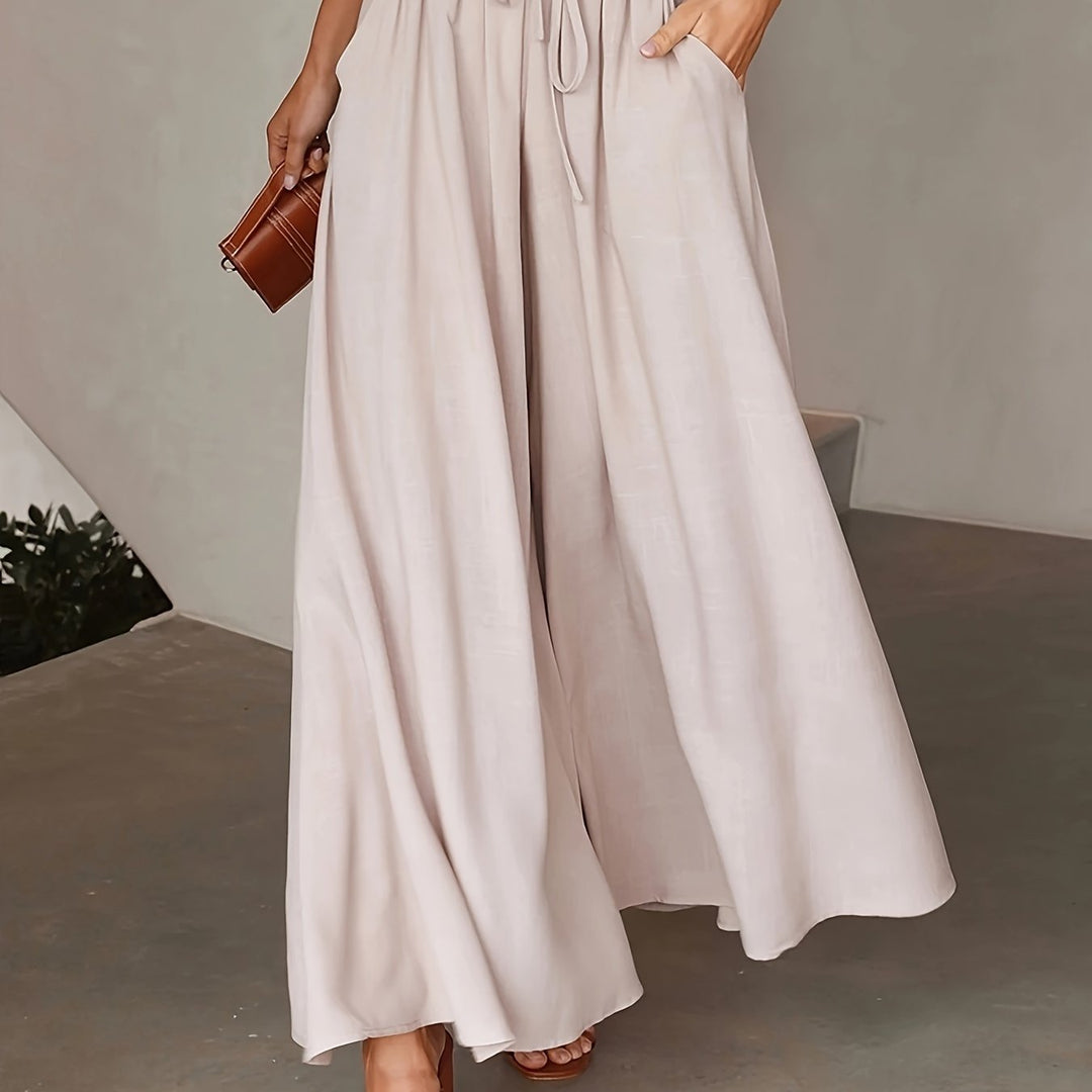 Kayla | Drawstring Wide Leg Pants