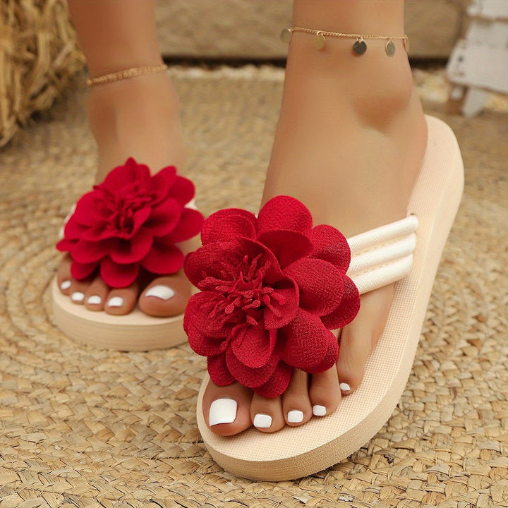 Amber | Floral Slide Sandals