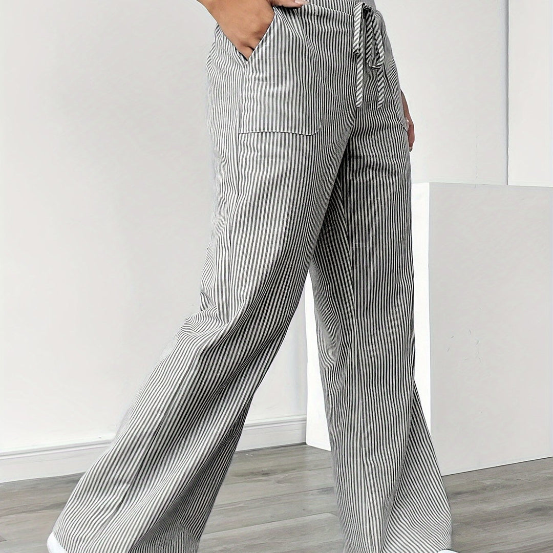 Kristin | Striped Wide Leg Pants