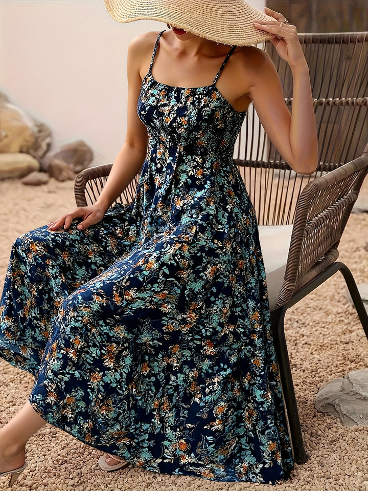 Roxie | Bohemian Floral Midi Dress