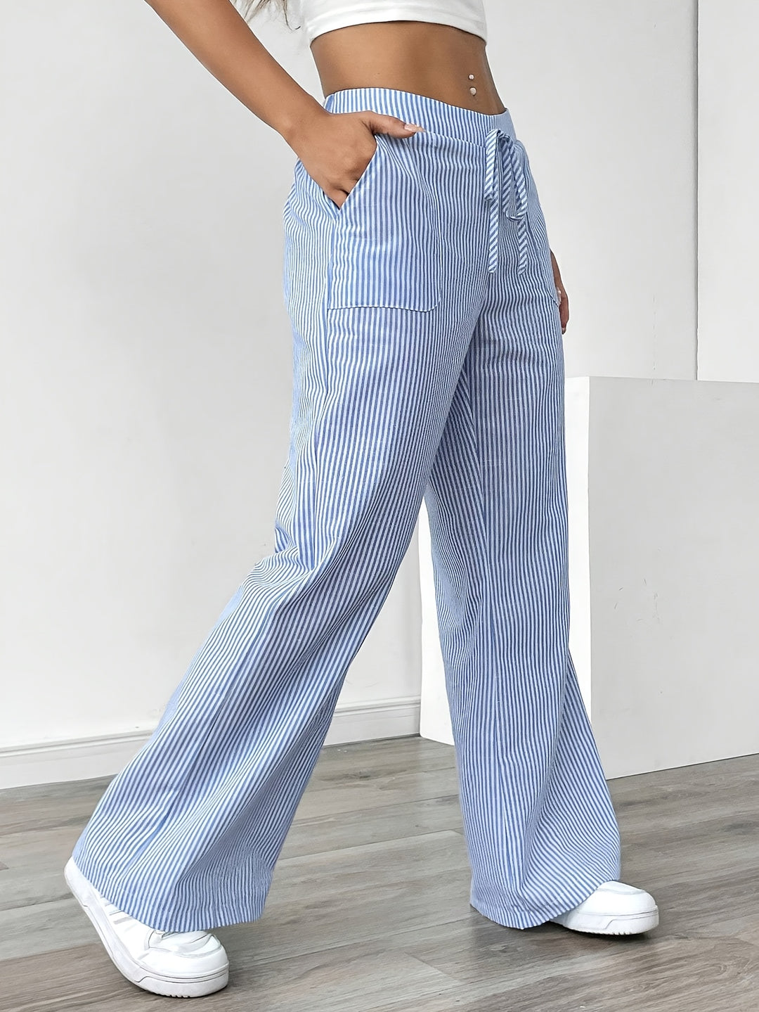 Kristin | Striped Wide Leg Pants