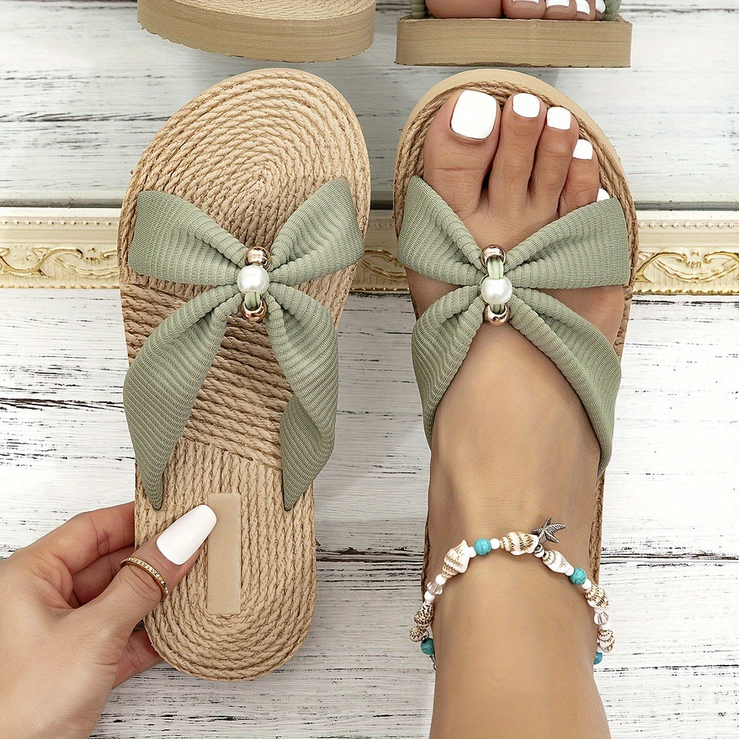 Jaime | Handmade Beaded Flat Slides
