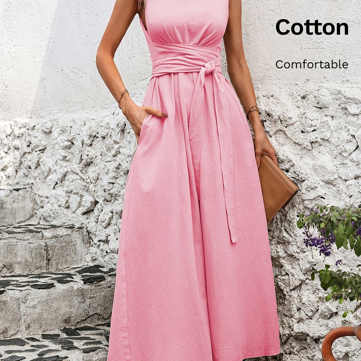 Kathleen | Sleeveless Bow Dress