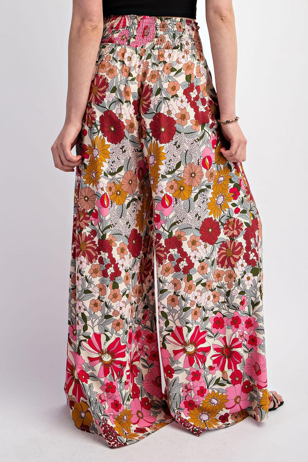 Ruby | Floral Wide Leg Pants