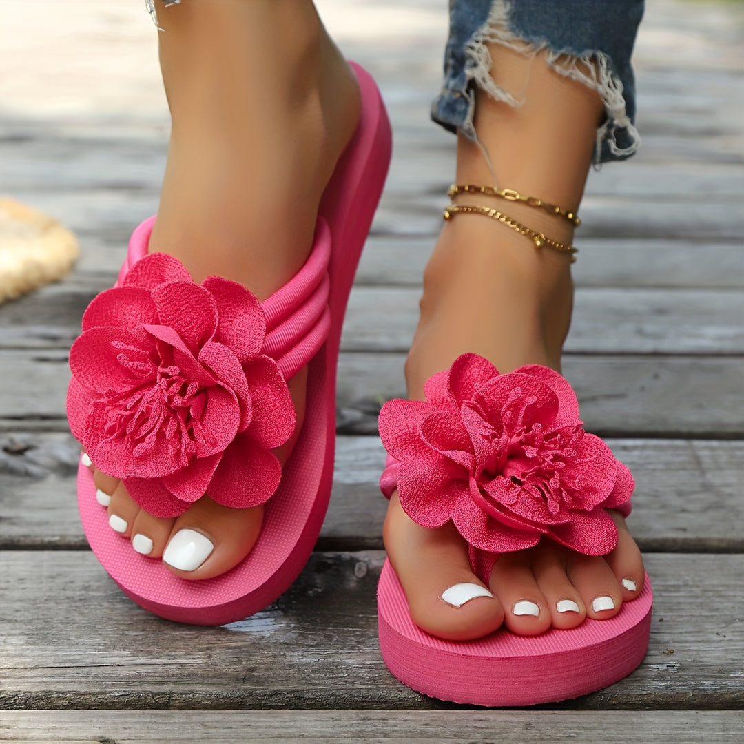 Amber | Floral Slide Sandals