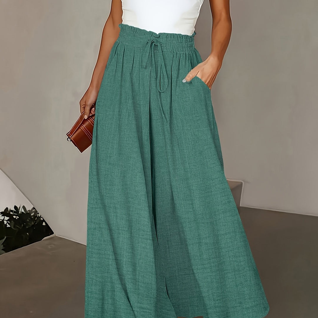 Kayla | Drawstring Wide Leg Pants