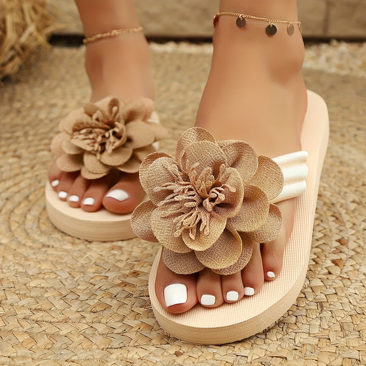 Amber | Floral Slide Sandals