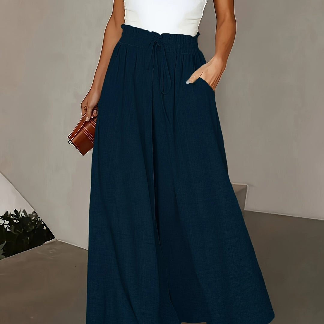 Kayla | Drawstring Wide Leg Pants