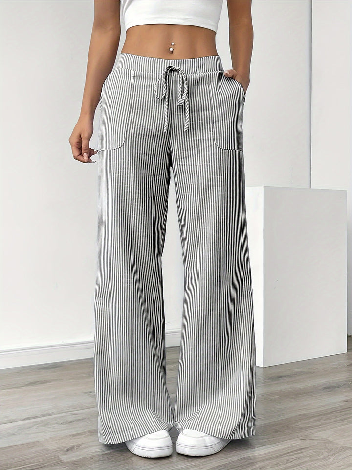 Kristin | Striped Wide Leg Pants