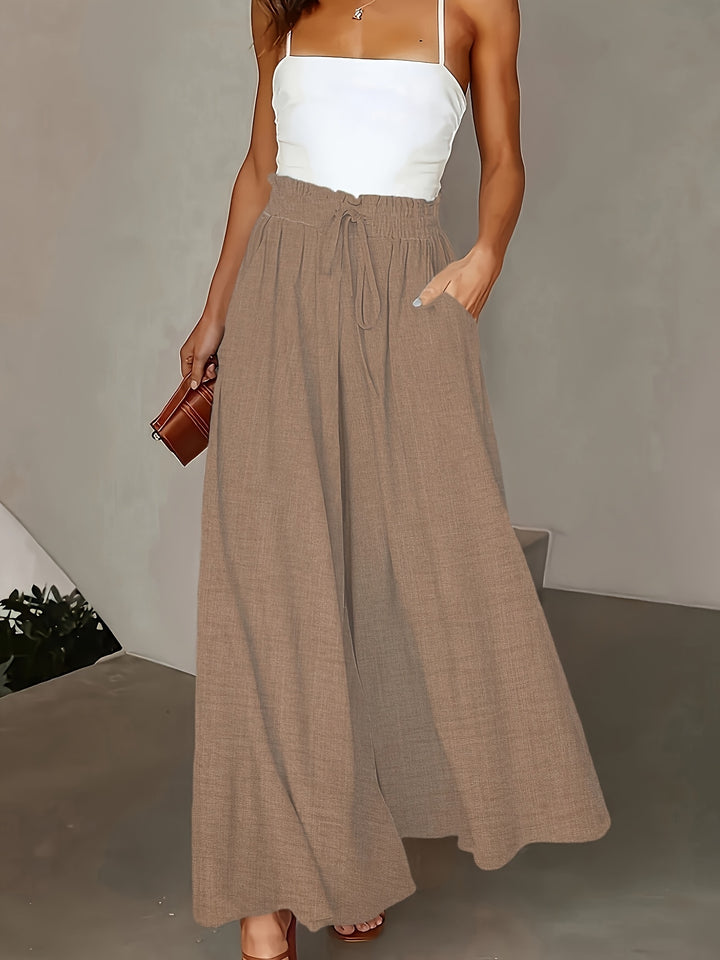 Kayla | Drawstring Wide Leg Pants