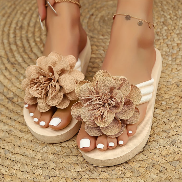 Amber | Floral Slide Sandals