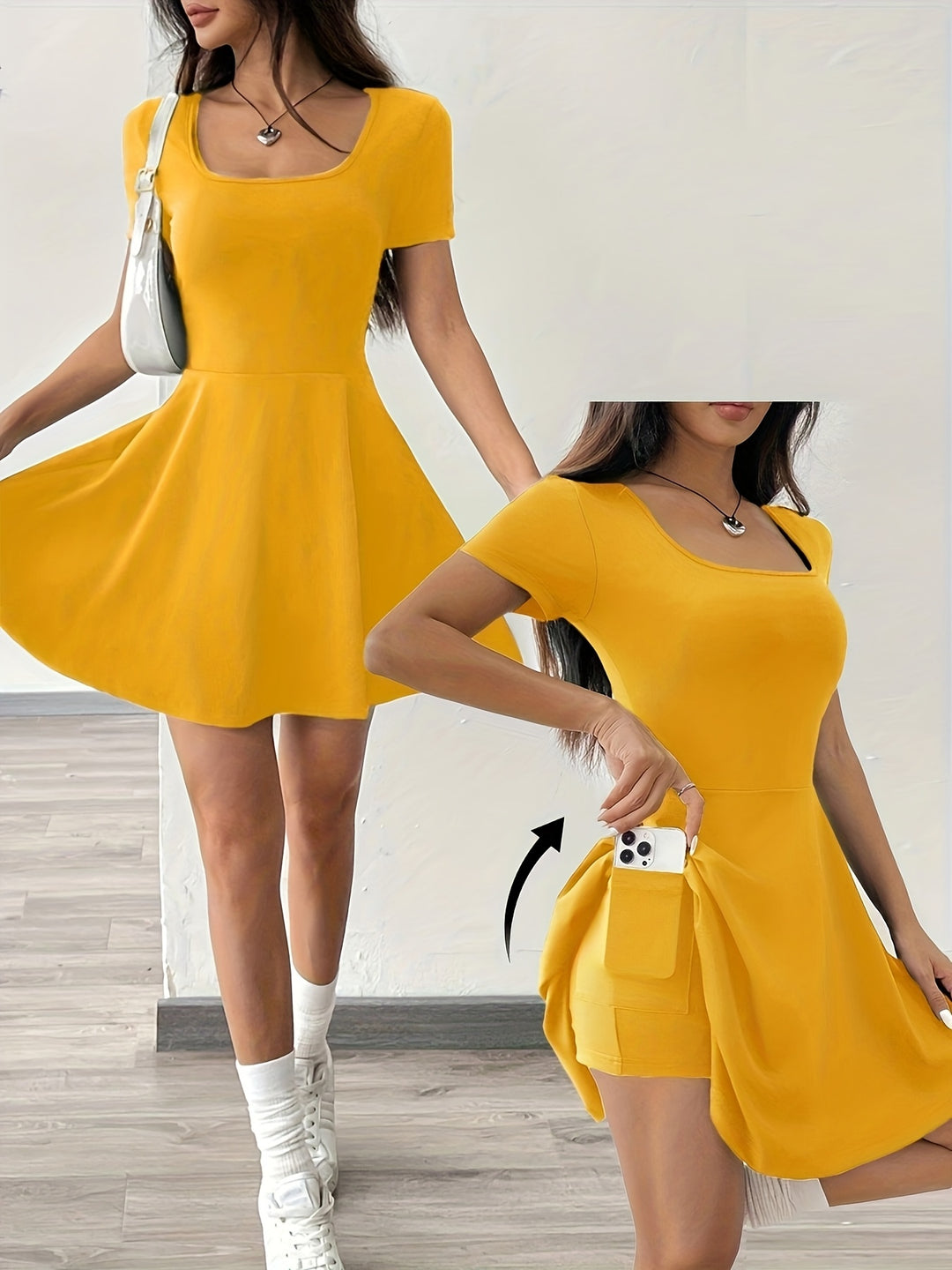 Bonnie | Square Neck Everyday Dress