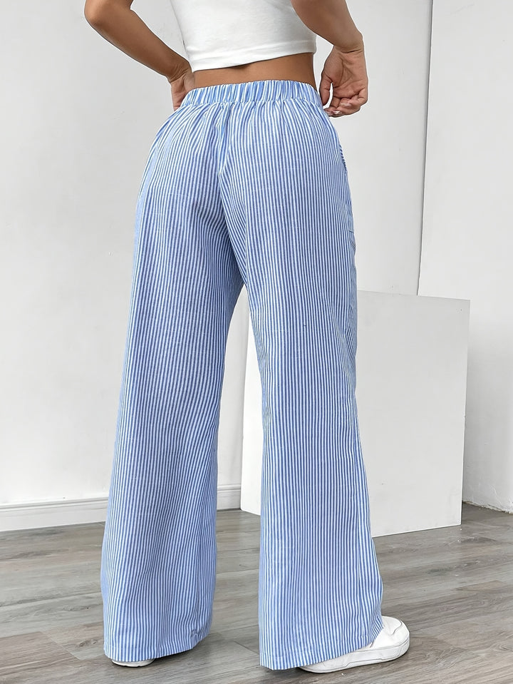 Kristin | Striped Wide Leg Pants