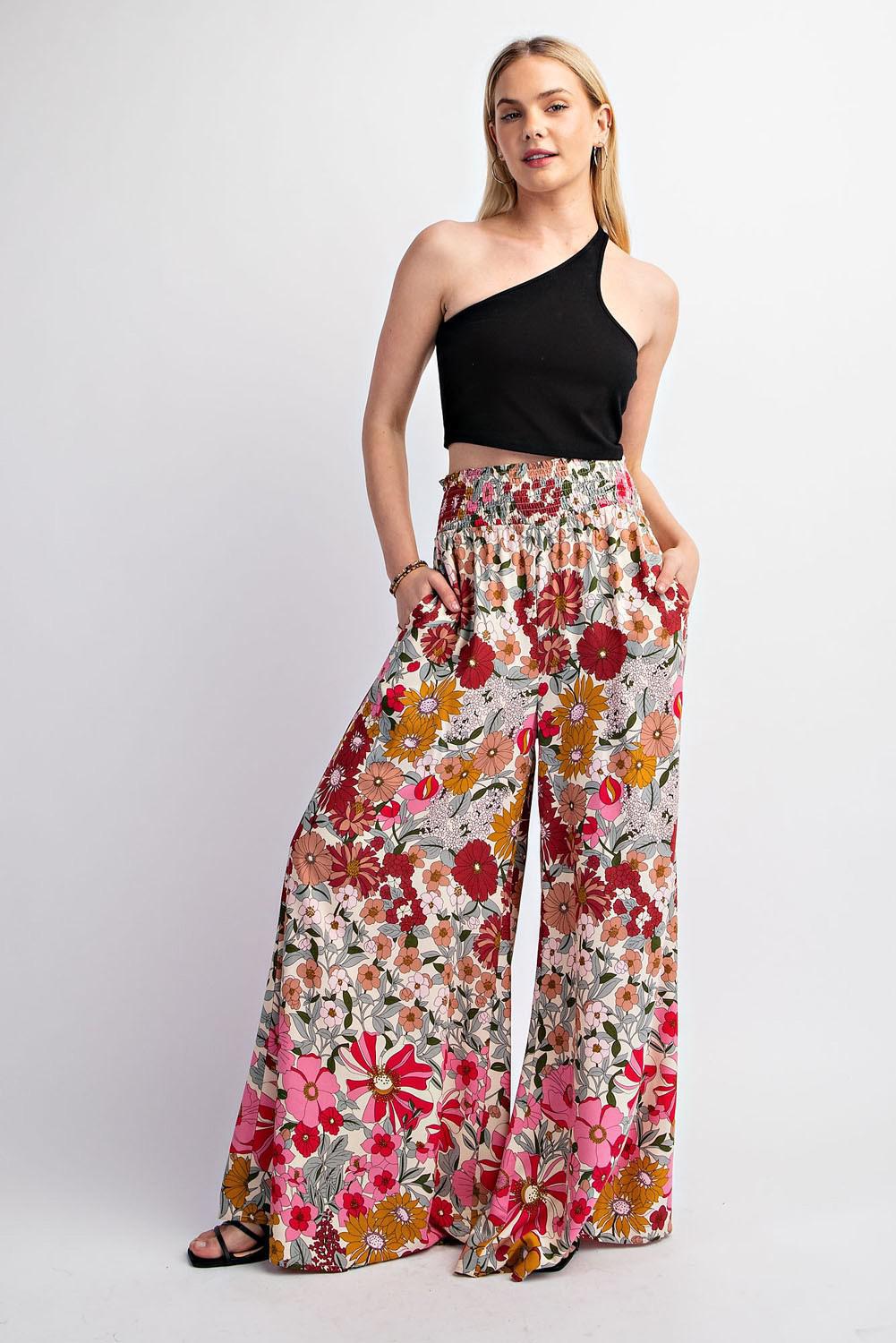 Ruby | Floral Wide Leg Pants