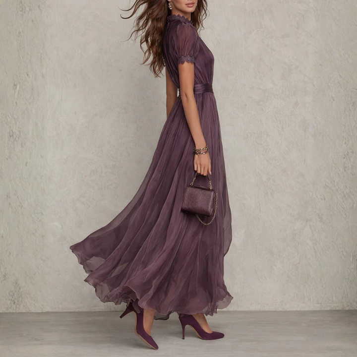 Vaelora Lace Flow Maxi Dress