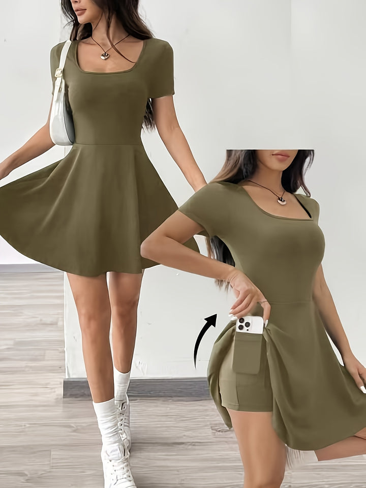 Bonnie | Square Neck Everyday Dress