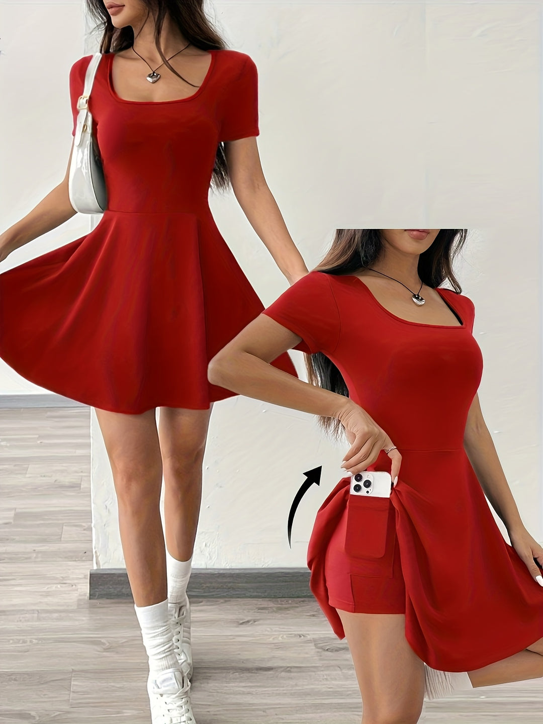 Bonnie | Square Neck Everyday Dress
