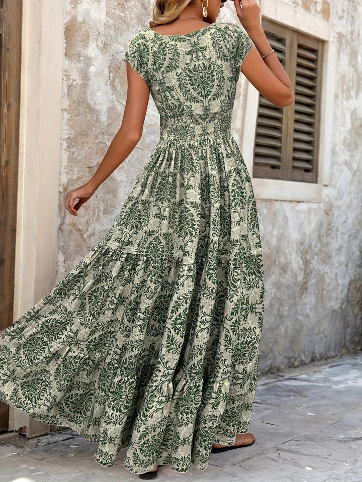 Wendy | Patchwork Print Maxi Dress