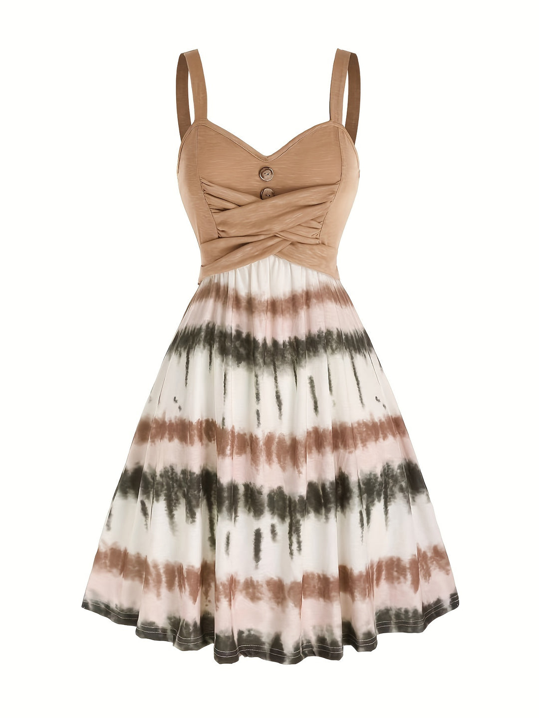 Kendra | Tie Dye Button Front Dress