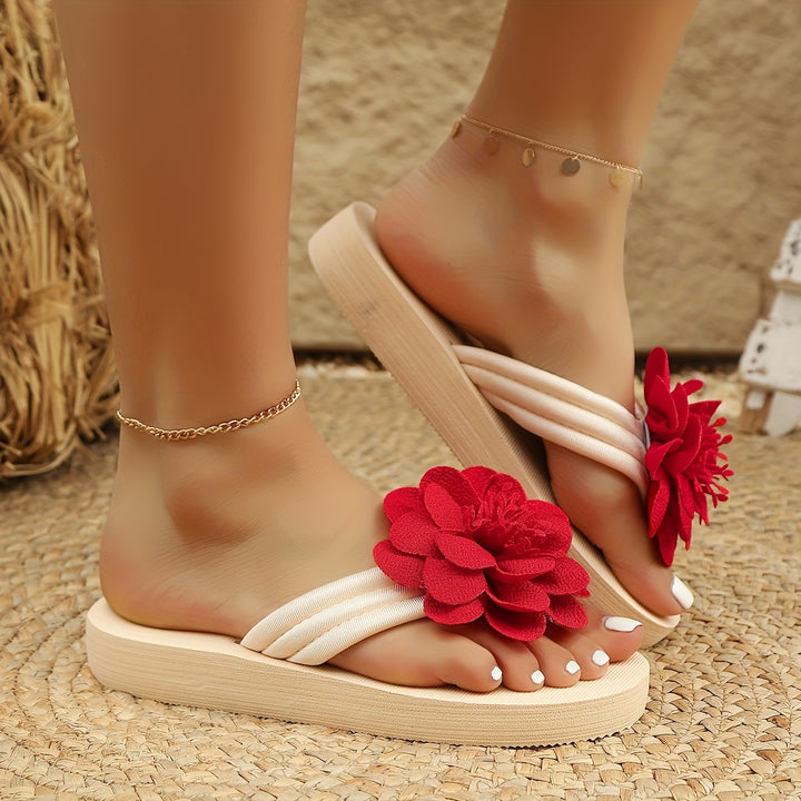 Amber | Floral Slide Sandals