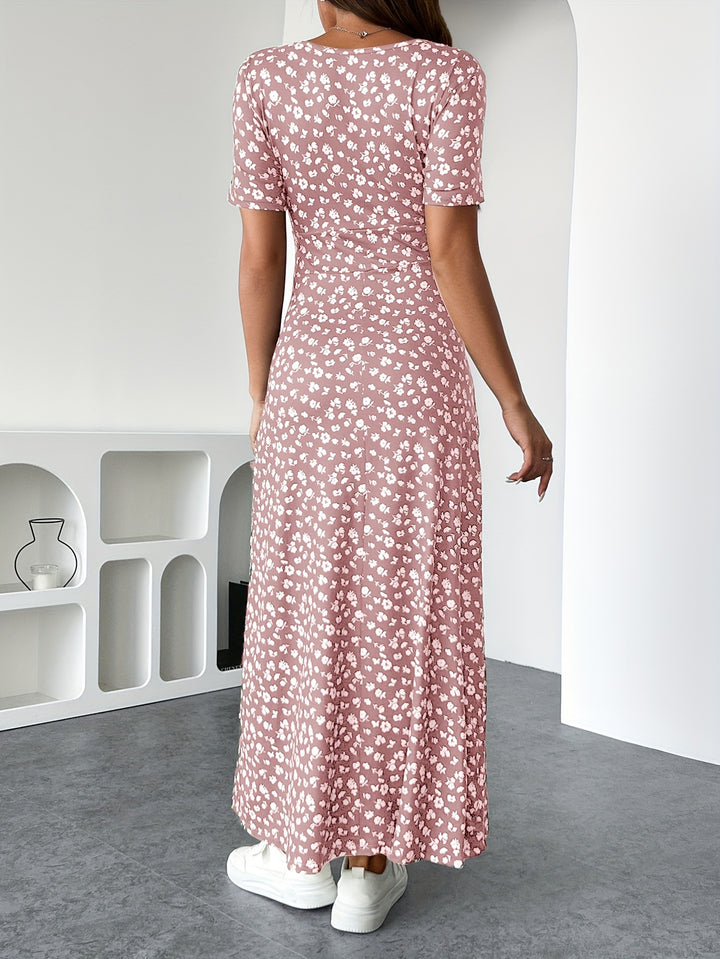 Colleen | Ditsy Floral V-Neck Dress