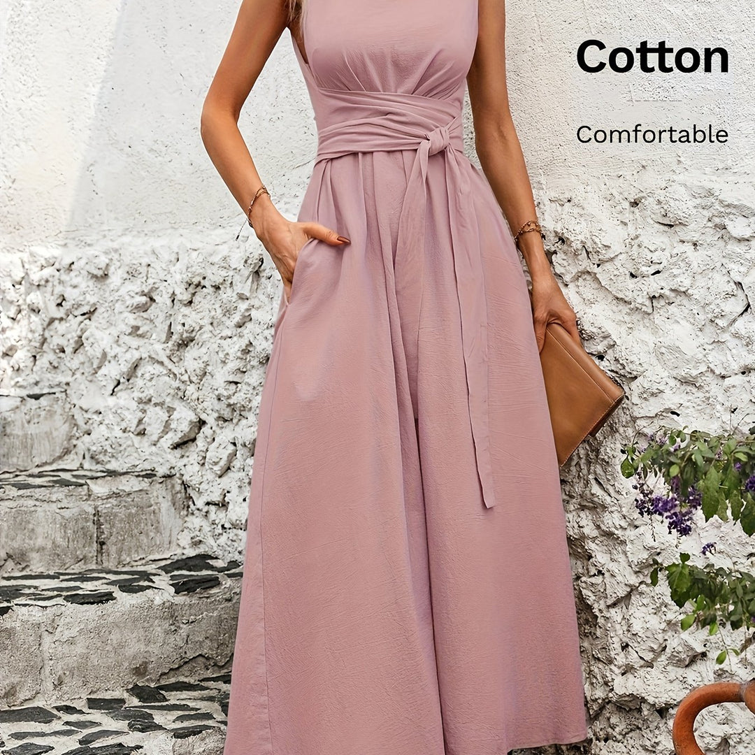 Kathleen | Sleeveless Bow Dress